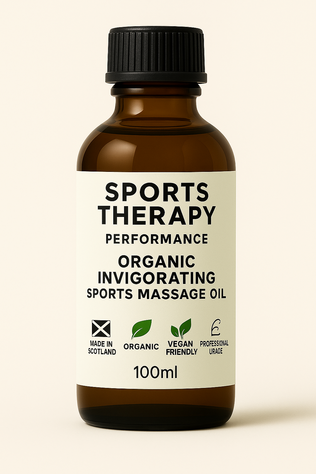 100ml Sports Therapy Performance Organic Invigorating Sports Massage Oil