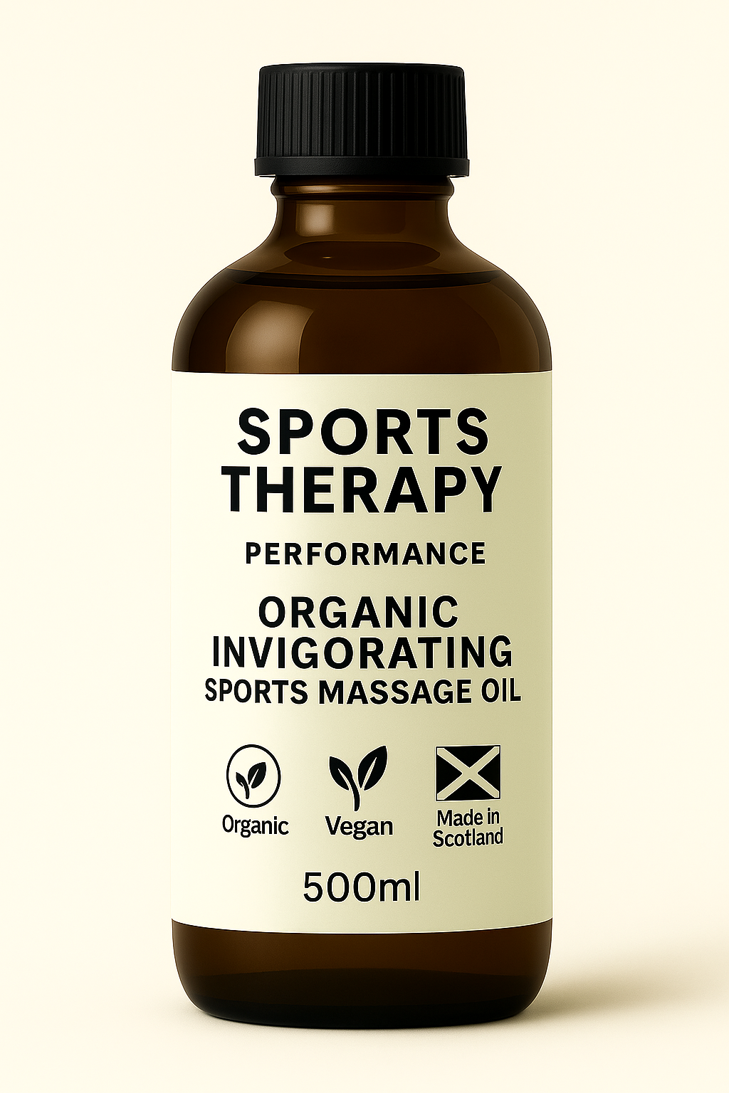 500ml Sports Therapy Performance Organic Invigorating Sports Massage Oil